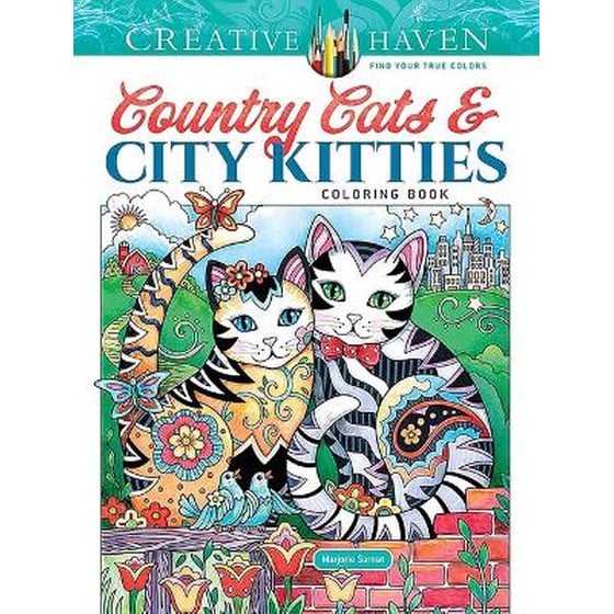 Creative Haven Country Cats & City Kitties Coloring Book image 0
