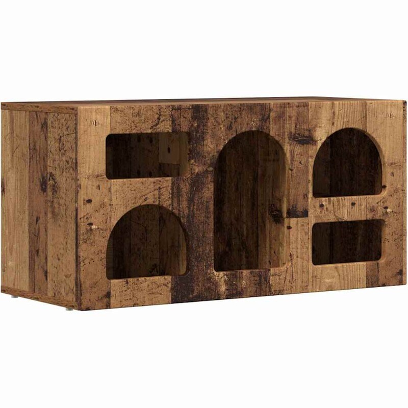Έπιπλο Τηλεόρασης VidaXL ELST 80 x 35 x 40 cm - Παλαιωμένο Ξύλο