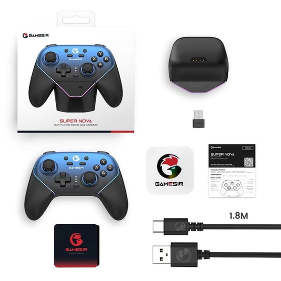 Gamesir Super Nova 2 Ασύρματο/Ενσύρματο Gamepad για Android/Switch/iOS/PC - Μπλε image 5