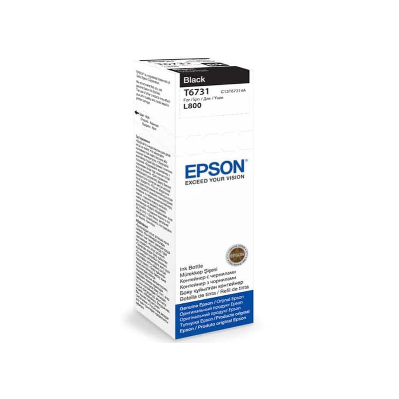 Epson T6731 Μαύρο Μελάνι Εκτυπωτή C13T67314A