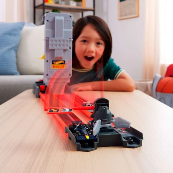 Playset Hot Wheels Racing Formula 1 Grid Start Track Set & 2 Die-Cast F1 Cars 1:64 image 1