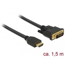 Delock 85653 Video Cable 1.5 M Hdmi Type A (standard) Dvi Black