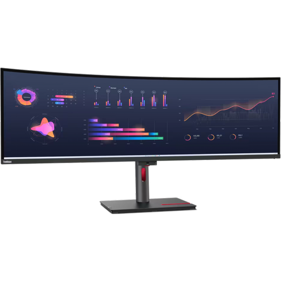Lenovo Thinkvision P49w-30 49" Qhd-curved Ips Antiglare Multiple Input Tilt 3y image 2