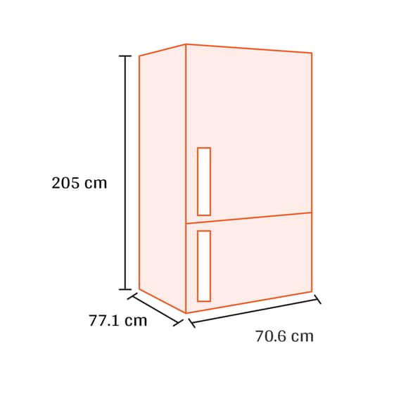 SMEG FAB38RRD5 Total No Frost 481 Lt Κόκκινο Ψυγειοκαταψύκτης image 1