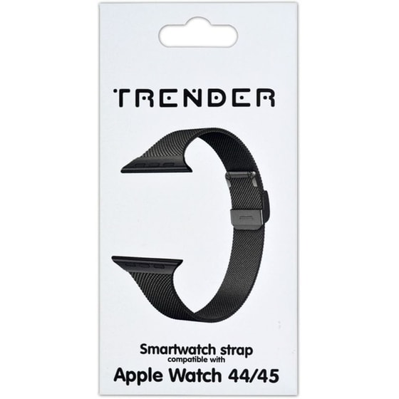Λουράκι Trender Stainless Steel Strap για Apple Watch 44mm/45mm - Black image 0