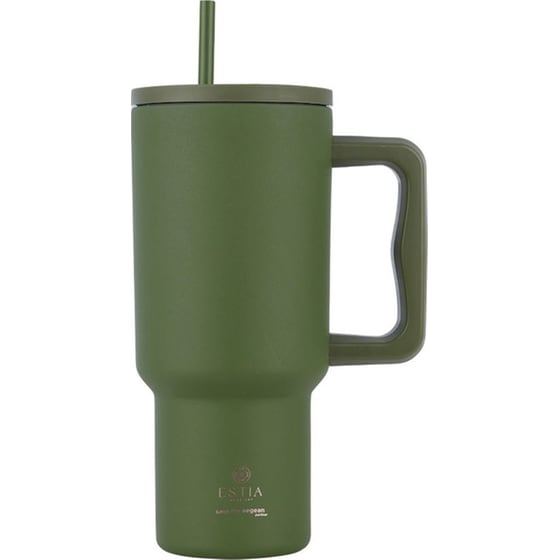 Κούπα Θερμός Estia Με Λαβή & Καλαμάκι 900ml Save The Aegean Tumbler Forest Spirit image 0