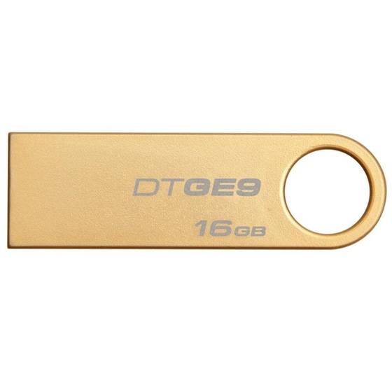 USB stick Kingston 16GB 2.0 DTGE9 Χρυσαφί image 1