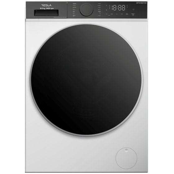 TESLA WF91480TGR 9 kg 1.400 Στροφές Λευκό Πλυντήριο Ρούχων image 0