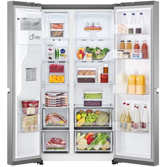 Ψυγείο Ντουλάπα LG GSLV70PZTD Total No Frost 635 Lt με DoorCooling+™, ThinQ™ και Wifi - Inox image 3
