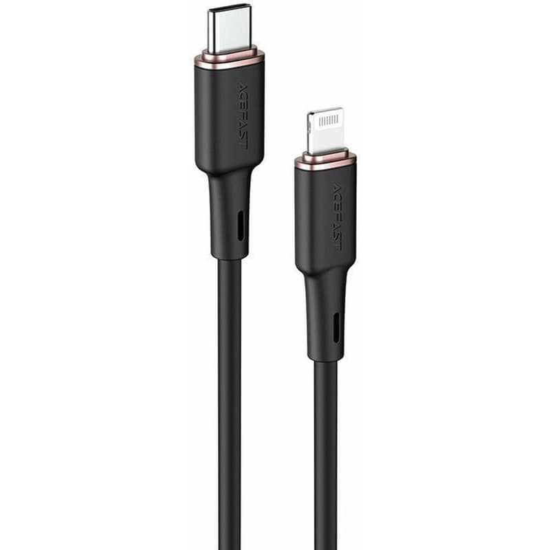 ACEFAST Καλώδιο δεδομένων Acefast C2-01 USB-C σε Lightning 3A 30W 1.2m - Μαύρο