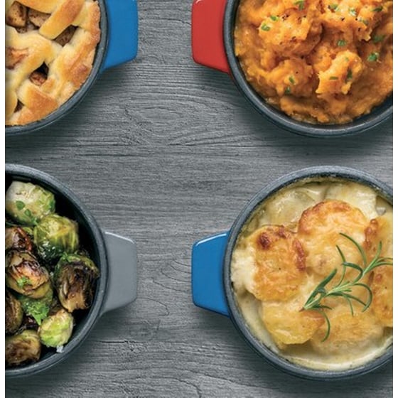 Γκριλιέρα Μαντεμένια Επισμαλτωμένη WOLL IRON 628-2CI-010 28 x 28 cm Κόκκινο image 5