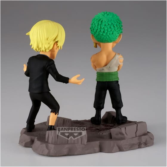Banpresto World Collectable Figure Log Stories: One Piece - Roronoa Zoro & Sanji Figures (8cm) (29523) image 3