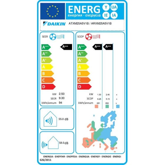 DAIKIN Perfera ATXM25A Κλιματιστικό Inverter 9.000 BTU A+++/A+++ με WiFi image 1