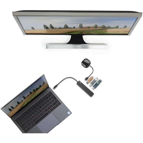 Docking Station Hama 00200117 5-Port συμβατό με USB-C image 2