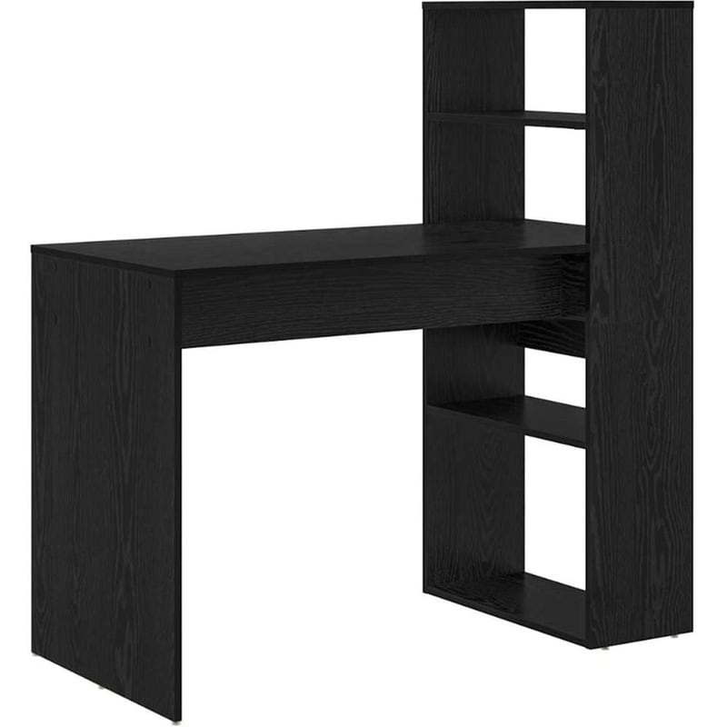 Γραφείο VidaXL από Επεξεργασμένο Ξύλο 113x54x120 cm - Μαύρη Οξιά