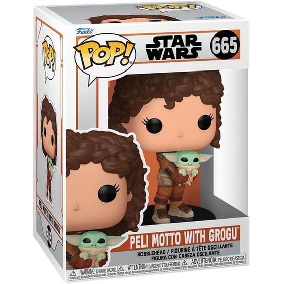 Funko Pop! Star Wars - The Mandalorian - Peli Motto with Grogu #665 image 2