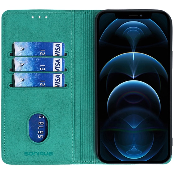 Θήκη Apple iPhone 14 - Sonique Vintage Magnet Book - Βεραμάν image 1