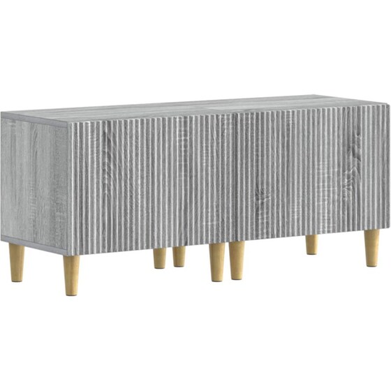 Έπιπλο Τηλεόρασης VidaXL ARNHEM με LED 3 τμχ 198 x 35 x 43 cm - Γκρι Sonoma image 4