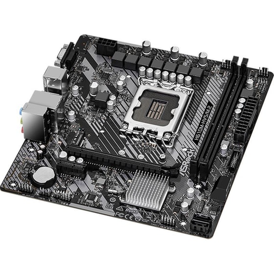Asrock H610M-HVS/M.2 R2.0 Intel H610 Micro ATX με Socket Intel 1700 image 2