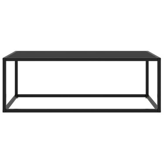 Τραπεζάκι Σαλονιού VidaXL από Ψημένο Γυαλί 100x50x35cm - Μαύρο image 2