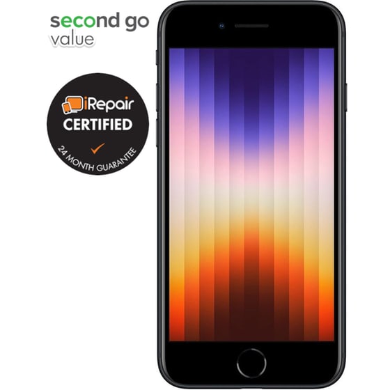 Μεταχειρισμένο Apple iPhone SE (3rd Gen) 64GB Midnight second go value Certified by iRepair image 2