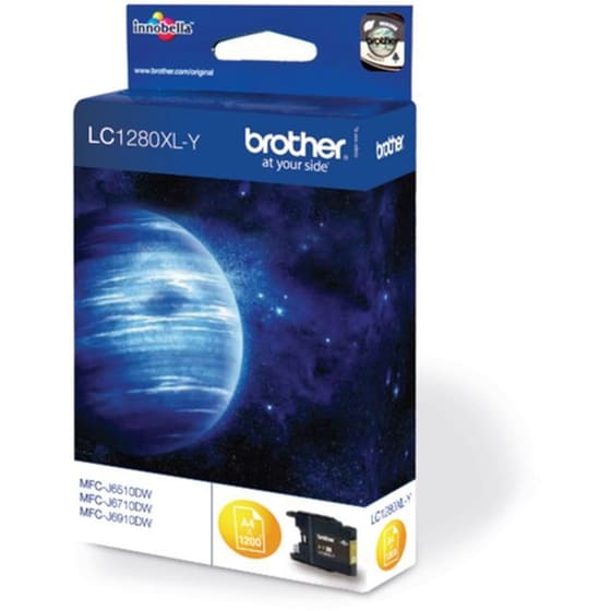 Brother LC1280XLY Κίτρινο Μελάνι Εκτυπωτή LC-1280XLY image 1