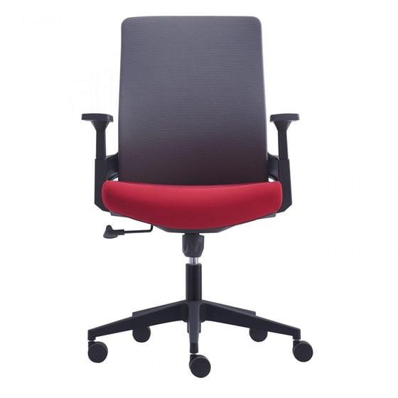 Καρέκλα Γραφείου Woodwell BF8950 Υφασμάτινη - Γκρι/Μπορντό image 1