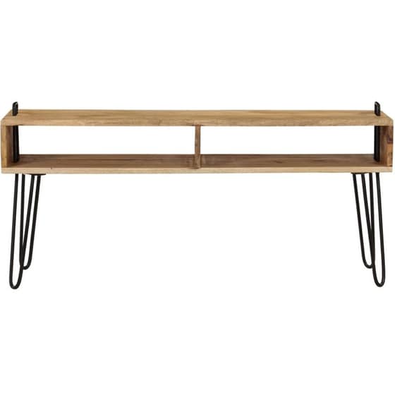 Έπιπλο Τηλεόρασης VidaXL από Ξύλο 110x35x45cm - Kαφέ/Μαύρο image 2