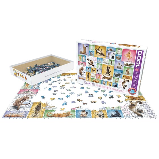 Παζλ Eurographics Yoga Cats (1000 Κομμάτια) image 2