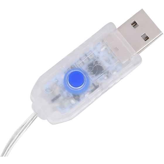 Χριστουγεννιάτικα Λαμπάκια Κουρτίνα VidaXL Κουρτίνα 200 Led 96cm - Πολύχρωμο image 4