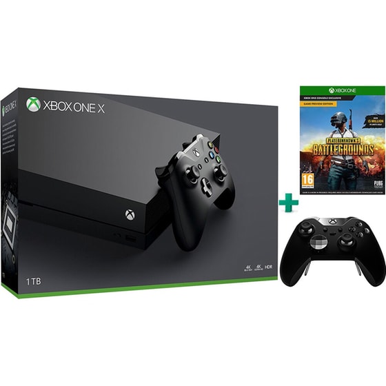 Microsoft Xbox One X - 1TB & PlayerUnknown's Battlegrounds & Xbox One Elite Controller image 0