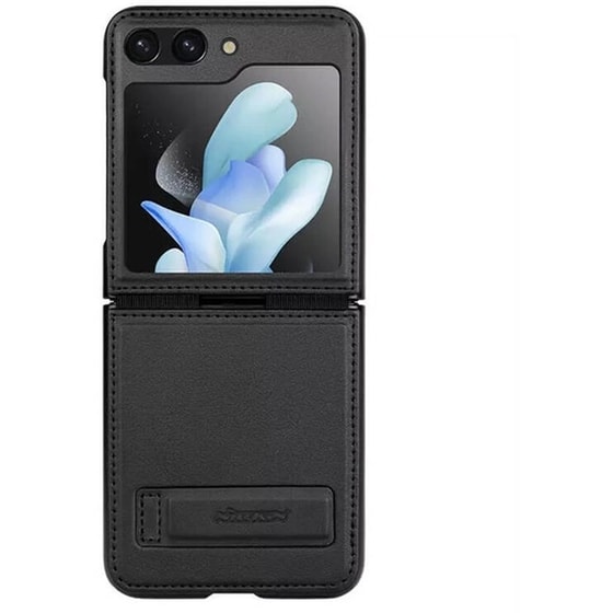 Θήκη Samsung Galaxy Z Flip 5 - NILLKIN Qin Leather Case - Μαύρο image 0