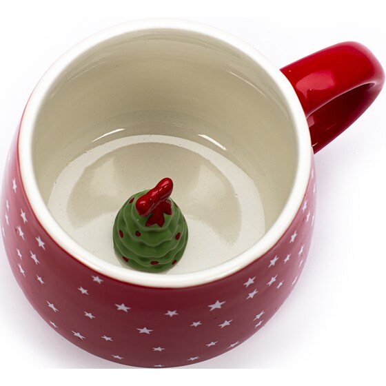 Χριστουγεννιάτικη Κούπα Tri-Coastal Designs Κεραμική Χριστουγεννιάτικο 3D - Δέντρο image 4