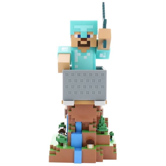 Φιγούρα Βάσης Στήριξης Cable Guys - Minecraft Steve In Diamo Holder (CGCRMC400756) image 2