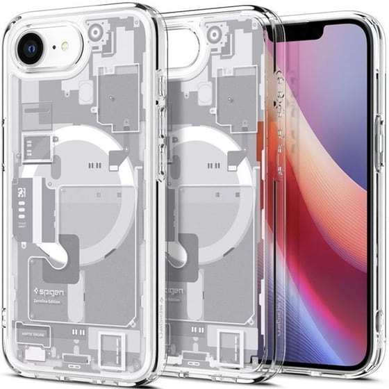 Θήκη Apple iPhone 16e - Spigen Ultra Hybrid MagFit με MagSafe - Zero One White image 0