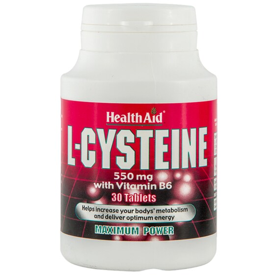 Αμινοξύ Health Aid L-cysteine With Vitamin B6 550mg - 30 ταμπλέτες image 0