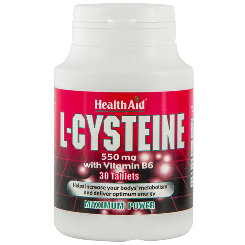 Αμινοξύ Health Aid L-cysteine With Vitamin B6 550mg - 30 ταμπλέτες