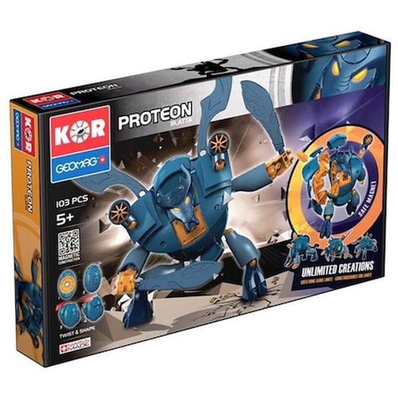 Geomag Σετ Κατασκευής Με Μαγνήτες Proteon Blatta – 103 Κομμάτια
