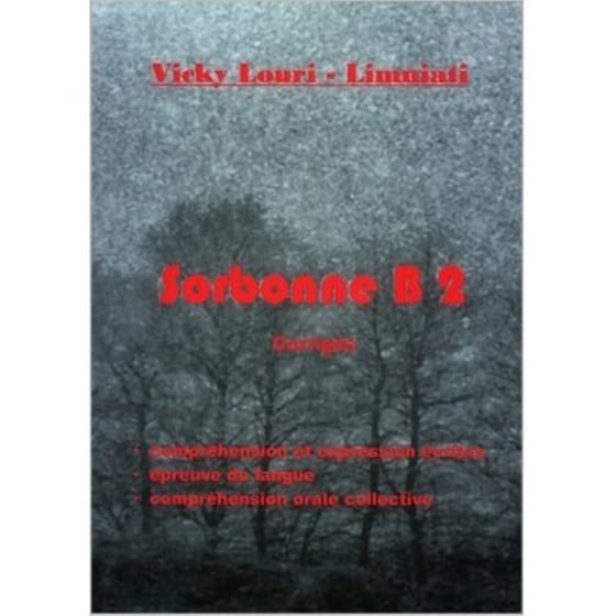 Sorbonne B2 Corriges image 0