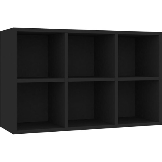 Βιβλιοθήκη VidaXL από Ξύλο 66x30x98 cm - Μαύρο image 4