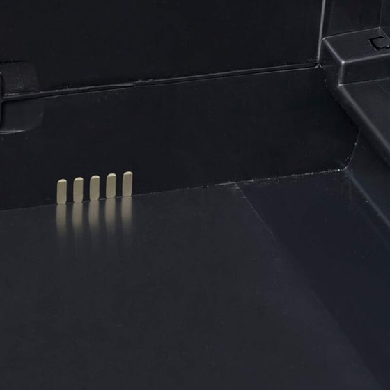 Ντουλάπα Γραφείου VidaXL Πλαστική  με 3 Ράφια 65x38x171 cm - Μαύρο image 4