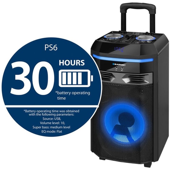 Party Speaker Blaupunkt Audio System PS6 - Μαύρο image 2