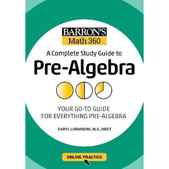 Barron's Math 360: A Complete Study Guide to Pre-Algebra with Online Practice image 0