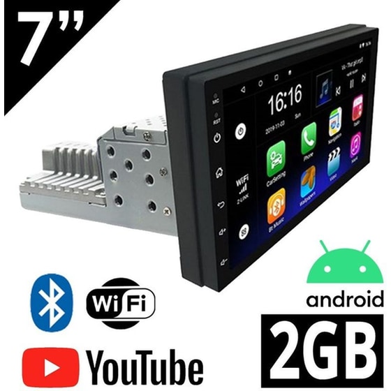 OEM Ηχοσύστημα Αυτοκινήτου  Οθόνη αφής 7" 16GB+2GB Μαύρο image 0