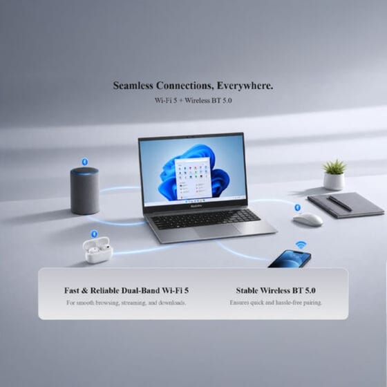 BlackView Acebook 15.6"  FHD IPS (Intel Pentium Silver N6000/8GB/256GB SSD/Intel Graphics/Win11Pro) Laptop image 7