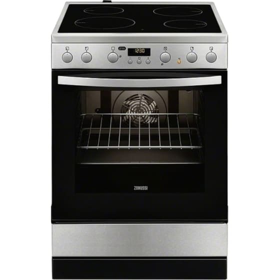 ZANUSSI ZCV65320XA 73 Lt Inox Ηλεκτρική Κουζίνα Κεραμική image 0