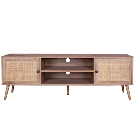 Έπιπλο Τηλεόρασης Oslo Pakoworld  150x39x49 cm - Kαφέ Sonoma image 2