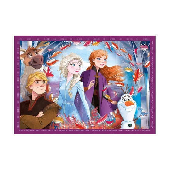 Παιδικό Παζλ Clementoni 4 In 1 Supercolor Disney Frozen Ii (72 Κομμάτια) image 4