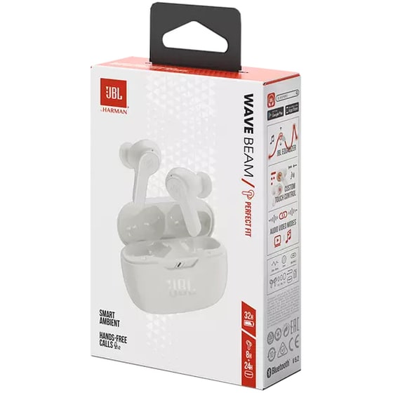Ακουστικά Bluetooth JBL Wave Beam - Λευκά image 7