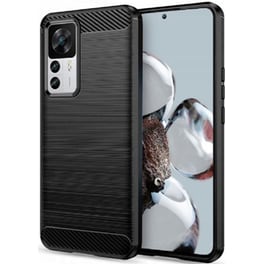 Θήκη Xiaomi 12T / 12T Pro - Techsuit Carbon Silicone - Black